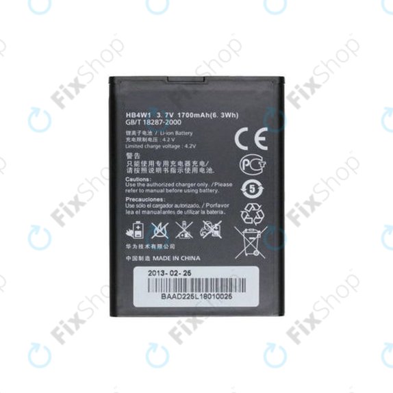 Huawei Ascend G510, Y210, Y530 - Batterie HB4W1 1700mAh