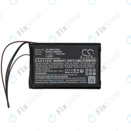 Batterie pour Garmin Edge 1000, Explore, 1200mAh, Li-ion, 3.7V, DI44EJ18B60HK, HQ