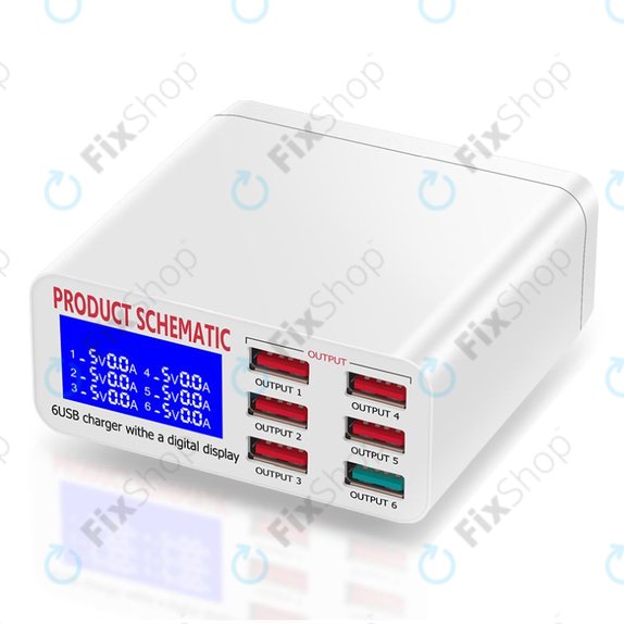 Product Schematic 896 - Station de chargement USB USB 3.0