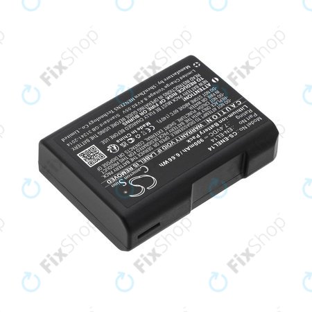 Batterie pour Nikon D3100 DSLR, 900mAh, Li-Ion, 7.4V, EN-EL14, HQ