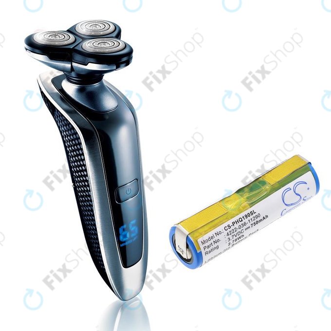 Batterie pour Philips 8895XL, 750mAh, Li-Ion, 3.7V, 036-11290, HQ