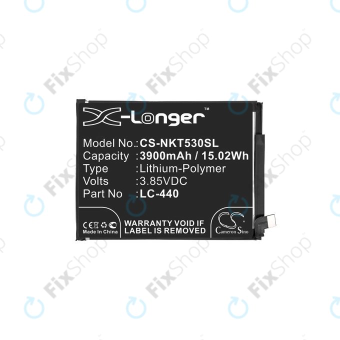 Batterie pour Nokia 5.3, 3900mAh, Li-Pol, 3.85 V, LC-440, HQ