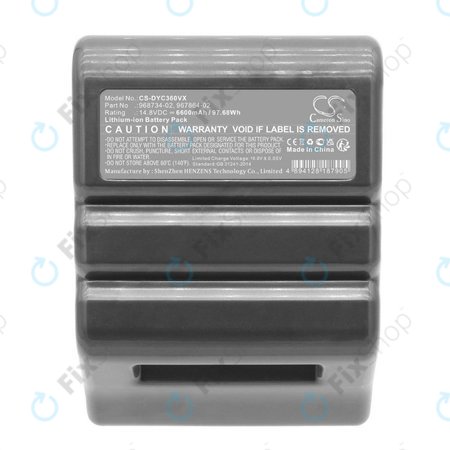 Dyson 360 Vis Nav, Heurist (2020) - Batterie 968734-02, 967864-02 Li-Ion 14.8V 6600mAh HQ