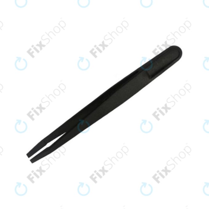 Pince à épiler antistatique en plastique, pointe fine et émoussée