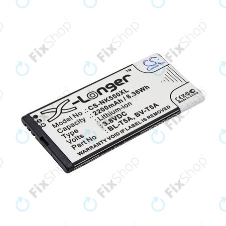 Batterie pour Nokia Lumia 730, 2200mAh, Li-Ion, 3.8V, BL-T5A, HQ