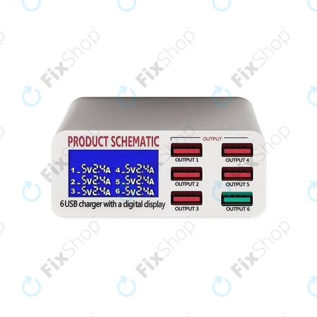 Product Schematic 896 - Station de chargement USB USB 3.0