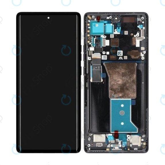 Motorola Edge 40 Pro - Écran LCD + Écran Tactile + Cadre (Interstellar Black) - 5D68C21986 Genuine Service Pack