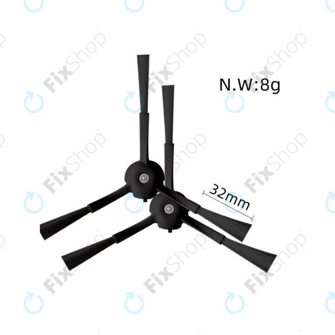 Kit de pièces de rechange pour Xiaomi Roborock S8, S8+, S8 Pro Ultra (2 paires de brosses principales, 4x Filtre, 4x Brosse latérale – noire, 4x Chiffon de vadrouille, 4x Sac à poussière)