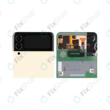 Samsung Galaxy Z Flip 3 F711B - Écran LCD + Écran Tactile + Cadre (Externe) (Cream) - GH97-26773B Genuine Service Pack