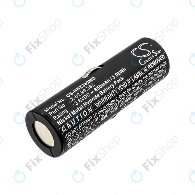 Batterie pour Heine Beta Handles, Heine Ophthalmoscope Beta 200, 850mAh, Ni-MH, 3.6V, X-02.99.382, BATT/110904-A1, HQ