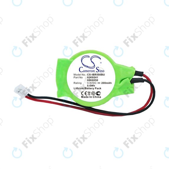 Batterie de secours pour Lenovo Thinkpad, 200mAh, Lithium, 3V, 02K6541, HQ