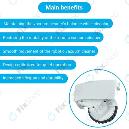 Roidmi EVE Plus - Roue avec moteur (droite) (Blanc)