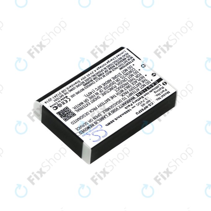 Batterie pour Fujifilm FinePix F30, Ricoh GXR, 1800mAh, Li-Ion, 3.7V, DB-90, HQ