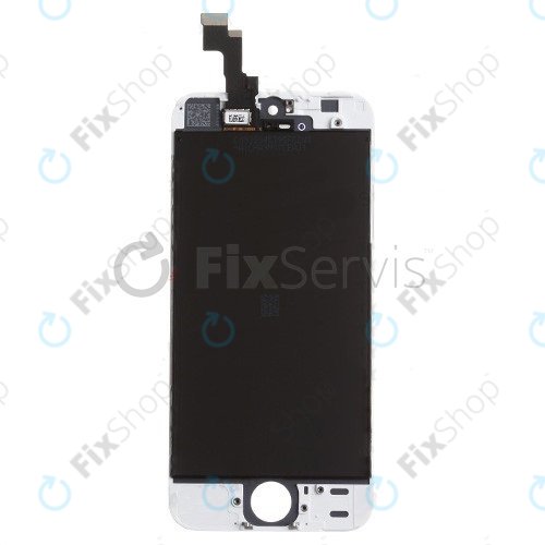 Écran pour iPhone 5S, SE, White, Tactile avec cadre