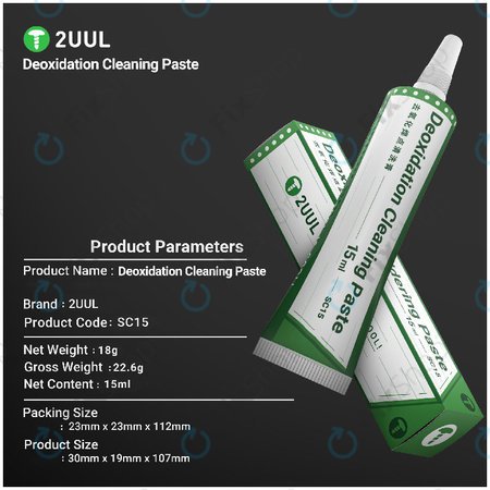 Pâte de désoxydation pour réactivation de pannes à souder, 2UUL SC15, 15ml