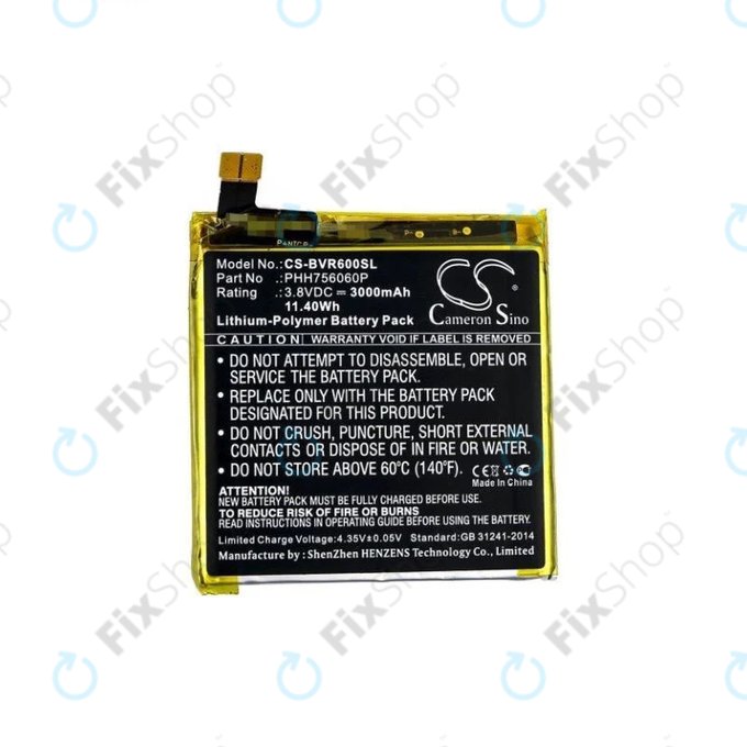 iGet Blackview BV6000 - Batterie PHH756060P 3000mAh HQ