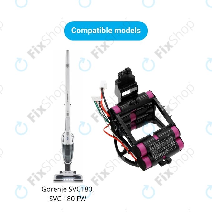 Gorenje SVC-series - Batterie 861789 Li-Ion 18.0V 3000mAh HQ