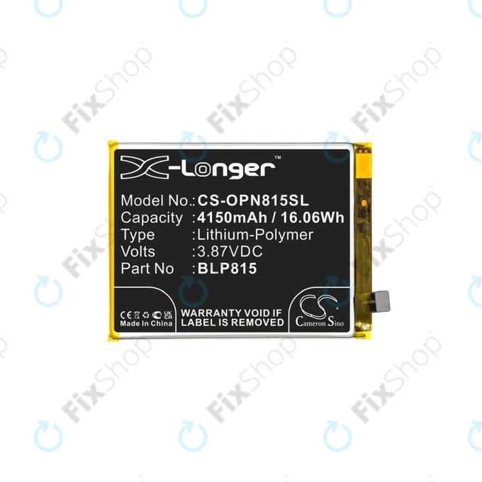 OnePlus Nord N10 5G - Batterie BLP815 4150mAh HQ