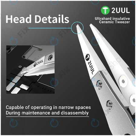 Pincette de précision, isolée en céramique, 2UUL TW31