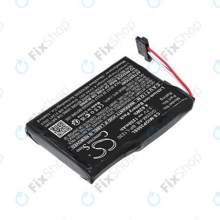 Batterie pour Mitac Mio P350, P550, 1250mAh, Li-Ion, 3.7V, BL-LP1230, HQ