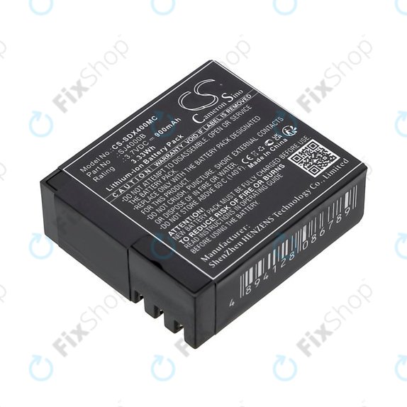 Batterie pour SJCAM SJ4000, SJ5000, 900mAh, Li-Ion, 3.7V, SJ4000B, HQ