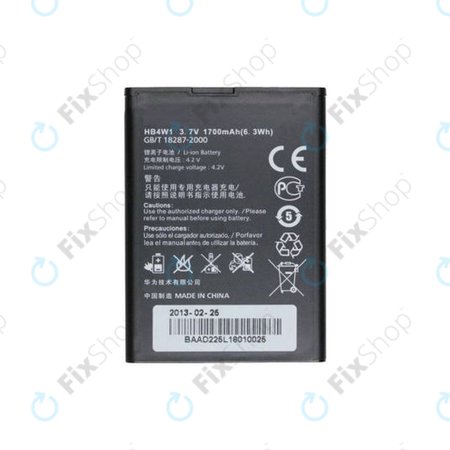 Huawei Ascend G510, Y210, Y530 - Batterie HB4W1 1700mAh