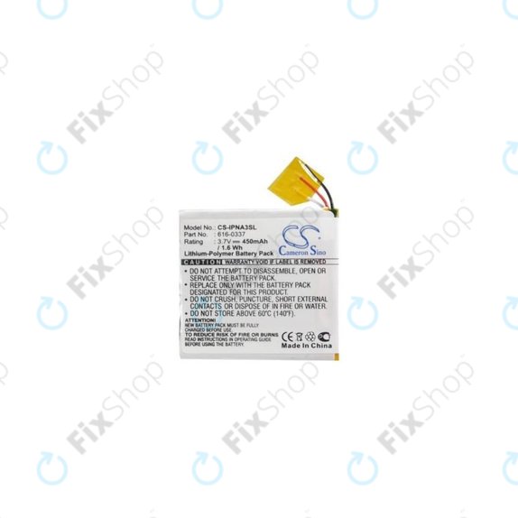 Apple iPod Nano (3e génération) - Batterie 616-0311 450mAh HQ