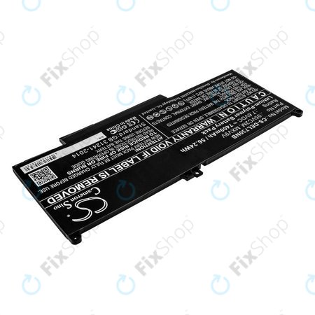 Batterie pour Dell Latitude 13 7300, 14 7400, 7400mAh, Li-Pol, 7.6V, 05VC2M, HQ