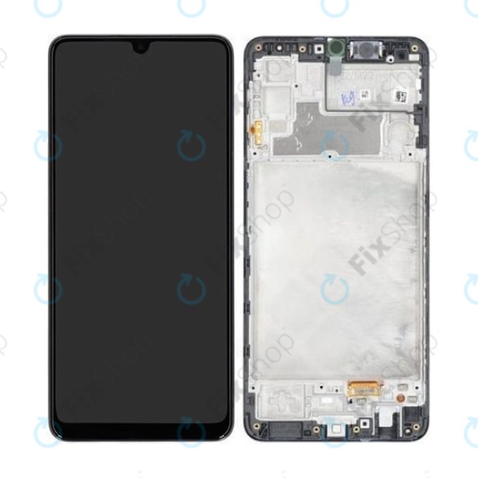 Samsung Galaxy M22 M225F - Écran LCD + Ecran Tactile + Cadre (Noir) - GH82-26153A, GH82-26866A Genuine Service Pack