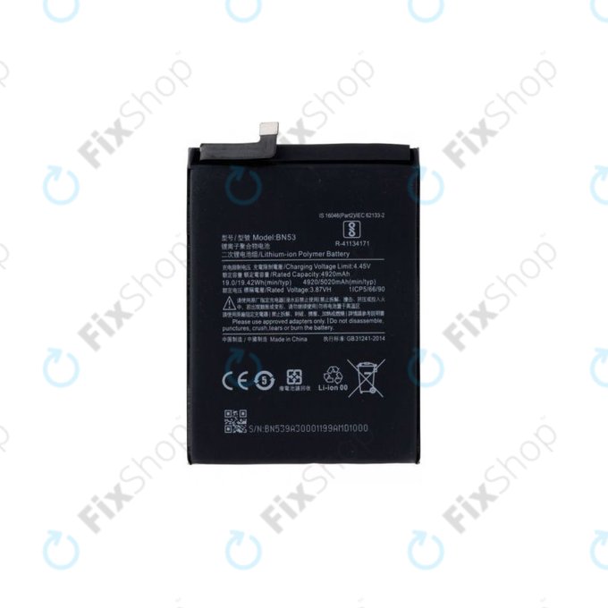 Xiaomi Redmi Note 9 Pro - Batterie BN53 5020mAh