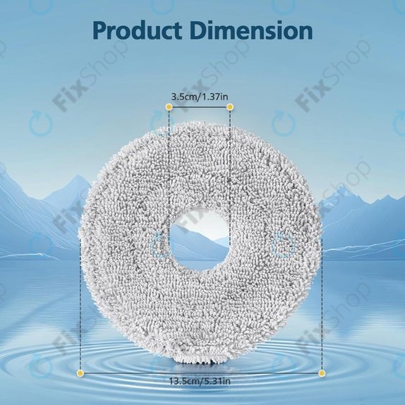 Chiffon de vadrouille, 2 pièces pour Xiaomi Dreame X40 Ultra, L40 Ultra, L10s Ultra, Pro Gen2, Mova E30 Ultra