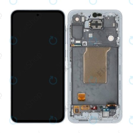 Samsung Galaxy A55 A556B - Écran LCD + Écran tactile + Cadre (Awesome Iceblue) - GH82-34305B Genuine Service Pack
