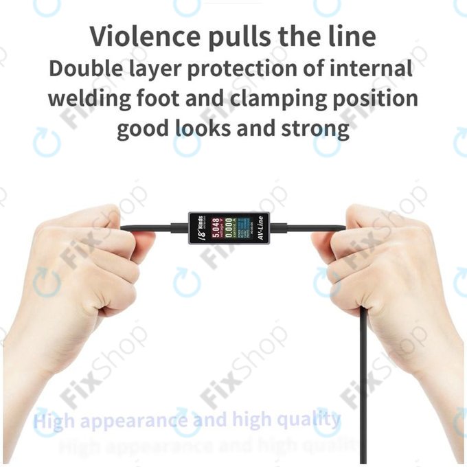 AV-Line - Câble de chargement à détection intelligente (Lightning - USB-C)