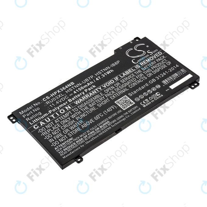 Batterie pour HP ProBook x360 440 G1, x360 11 G3, 4150mAh, Li-Pol, 11.4V, HSTNN-UB7P, HQ