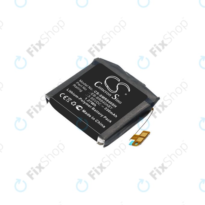 Batterie pour Samsung Galaxy Watch 3 45mm R840, R845, 330mAh, Li-Pol, 3.85 V, EB-BR840ABY, HQ