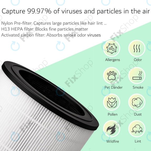 Philips 600-series, AC0650/10, AC0651/10, Air/FY0611 - Filtre HEPA (Charbon actif)