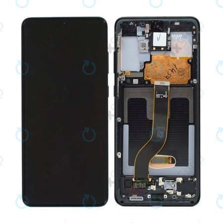 Samsung Galaxy S20 Plus G985F - Écran LCD + Écran Tactile + Cadre (Cosmic Black) - GH82-22134A, GH82-22145A, GH82-31441A Genuine Service Pack