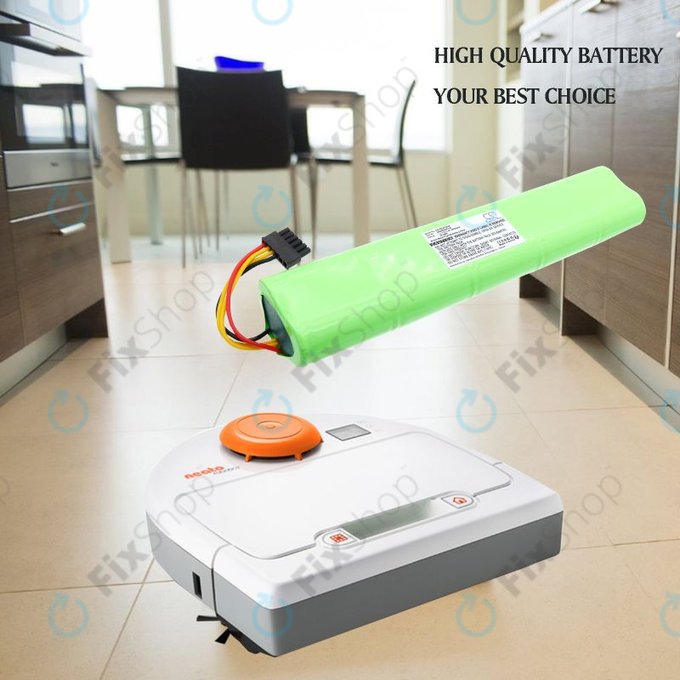 Batterie pour Neato Botvac 70, 75, 80, 85, 2000mAh, Ni-MH, 12V, NX2000SCx10, HQ