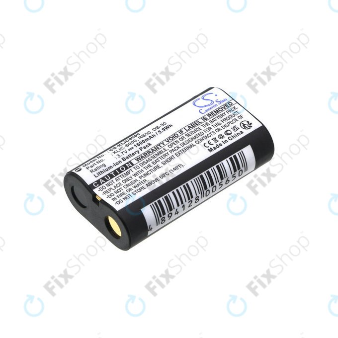 Batterie pour Jay-Tech Jay-Cam I4800, Kodak Easyshare Z1012, 1600mAh, Li-Ion, 3.7V, KLIC-8000, HQ