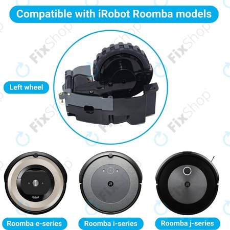 iRobot Roomba e-series, i-series, j-series - Roue avec moteur (gauche)