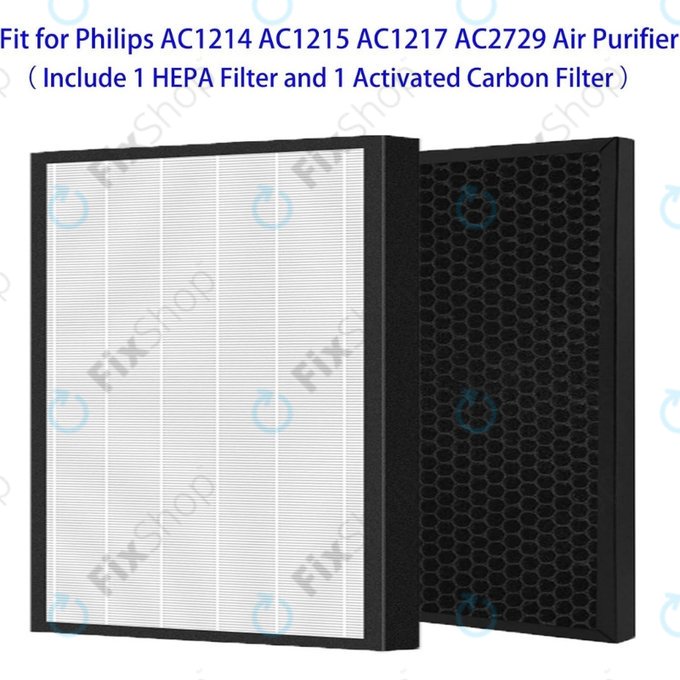 Philips 1000-series, 1000i-series, AC1214, AC1215, AC1217 - Ensemble de filtres (HEPA + Charbon actif)