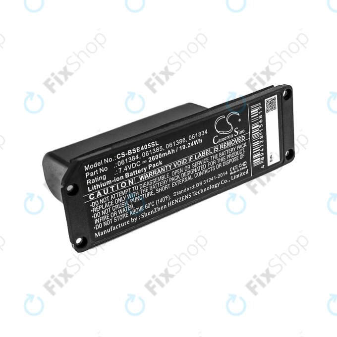Batterie pour Bose 413295, SoundLink Mini, 2600mAh, Li-ion, 7.4V, 061384, HQ