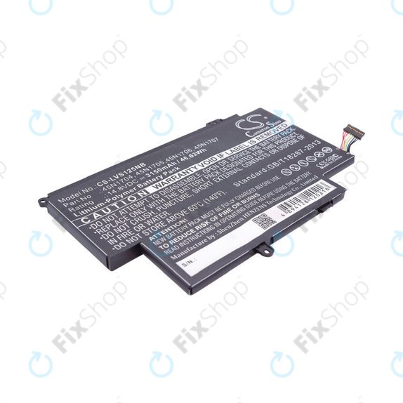 Batterie pour Lenovo ThinkPad Yoga 12, Yoga S1, 3150mAh, Li-Pol, 14.8V, 45N1704, HQ