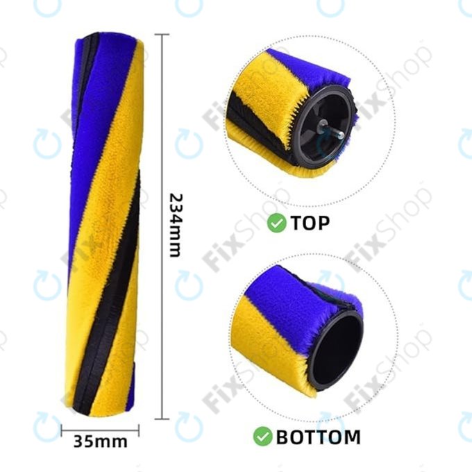Dyson V11, V12, V15, V15s Detect Submarine - Brosse principale Slim Fluffy avec tete de nettoyage a rouleau doux
