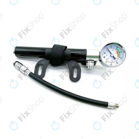 Manomètre de pompe + pied de biche + outil de réparation de pneus