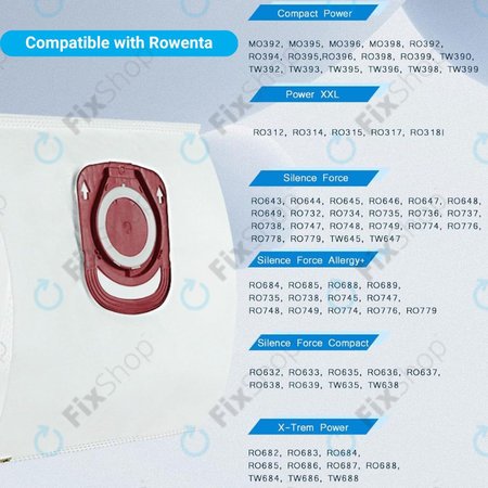 Rowenta Silence Force, X-Trem Power - Sac à poussière (ZR200720)