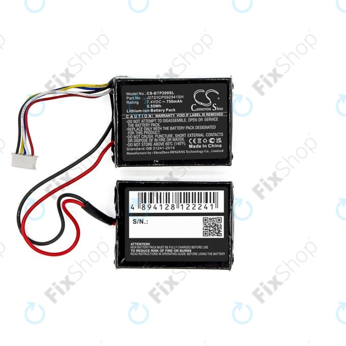 Batterie pour Beats Pill 2.0, 750mAh, Li-Ion, 7.4V, J272/ICP092941SH, HQ