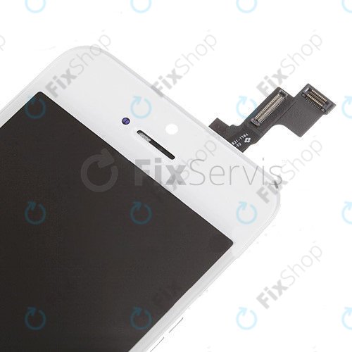 Écran pour iPhone 5S, SE, White, Tactile avec cadre