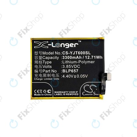 OnePlus 6 A6000 A6003 - Batterie BLP657 3300mAh HQ