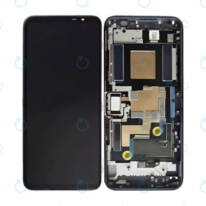 Asus ROG Phone 6D AI2203 - Écran LCD + Ecran Tactile + Cadre (Space Gray) OLED